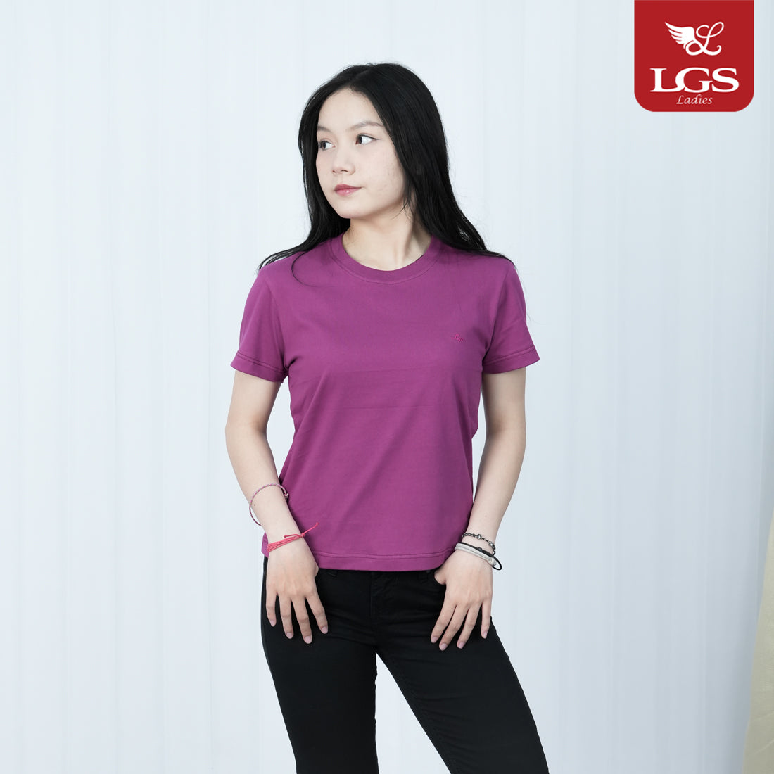 Kaos Wanita - Lengan Pendek - Motif Polos - Color Series - LTS.001