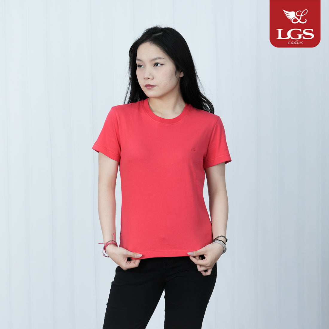 Kaos Wanita - Lengan Pendek - Motif Polos - Color Series - LTS.001