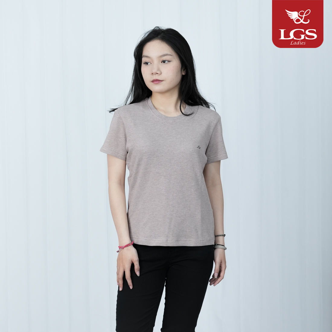 Kaos Wanita - Lengan Pendek - Motif Polos - Color Series - LTS.001