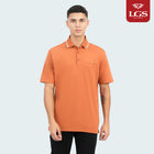 LGS - Polo Shirt Pria - New Autumn Collection - Pocket - Regular Fit - Multi - Aksen Garis - 3 Kancing Aktif - Katun - CWS